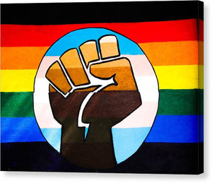 BLM Pride Fist - Canvas Print