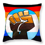 BLM Pride Fist - Throw Pillow