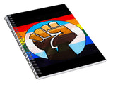 BLM Pride Fist - Spiral Notebook