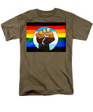 BLM Pride Fist - Men's T-Shirt  (Regular Fit)