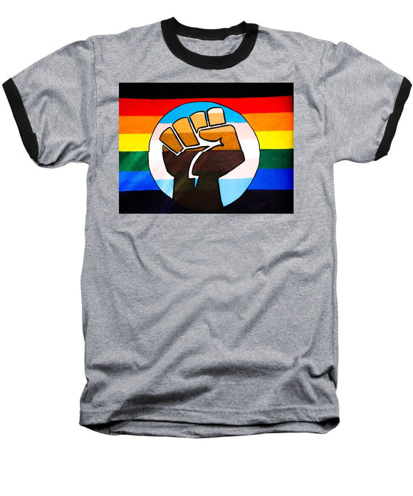 BLM Pride Fist - Baseball T-Shirt
