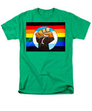 BLM Pride Fist - Men's T-Shirt  (Regular Fit)