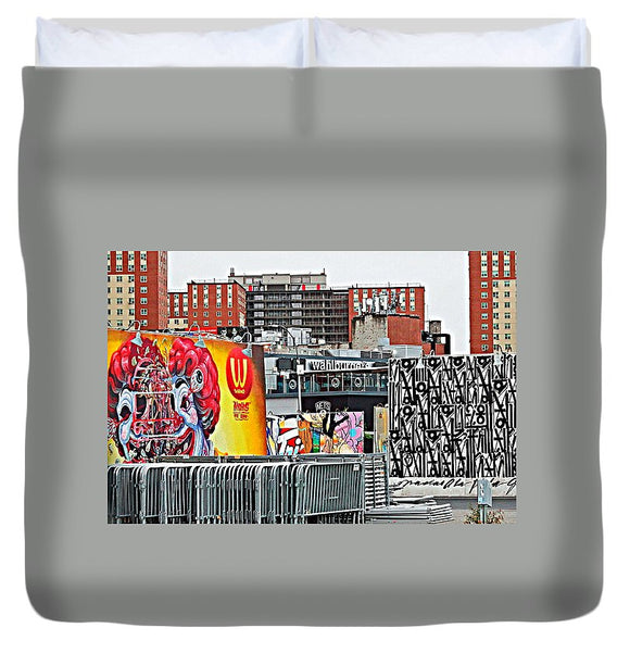 Coney Island Cityscape - Duvet Cover