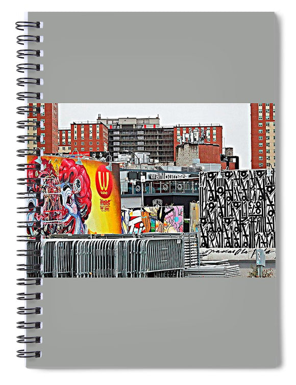 Coney Island Cityscape - Spiral Notebook