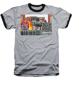 Coney Island Cityscape - Baseball T-Shirt