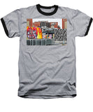 Coney Island Cityscape - Baseball T-Shirt