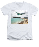 Maho Beach, St Maarten  - Men's V-Neck T-Shirt