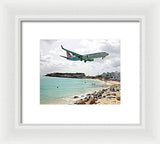 Maho Beach, St Maarten  - Framed Print