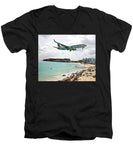 Maho Beach, St Maarten  - Men's V-Neck T-Shirt