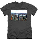 NYC Cityscape - Men's V-Neck T-Shirt