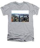 NYC Cityscape - Men's V-Neck T-Shirt