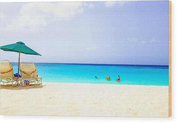 Shoal Bay Beach, Anguilla - Wood Print