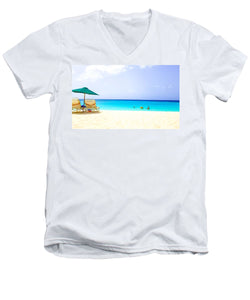 Shoal Bay Beach, Anguilla - Men's V-Neck T-Shirt
