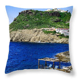 St. Maarten Hillside - Throw Pillow