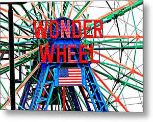 Wonder Wheel - Metal Print